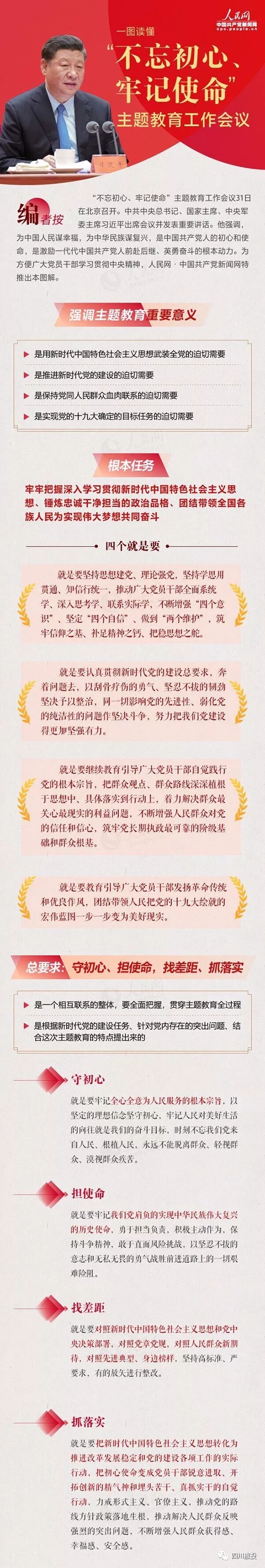 不忘初心、牢记使命| 一图读懂“不忘初心、牢记使命”主题教育工作会议